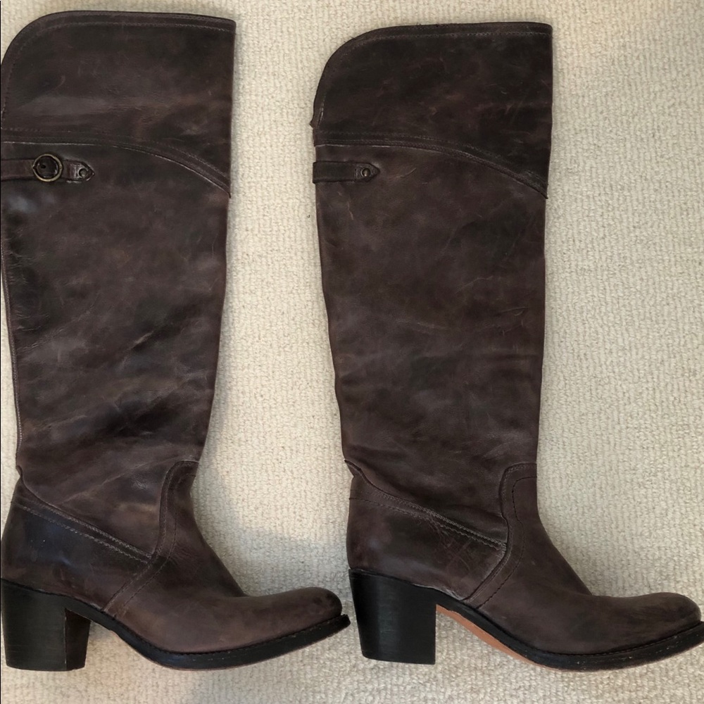 FRYE Jane Tall Over the Knee heel riding boot (8)